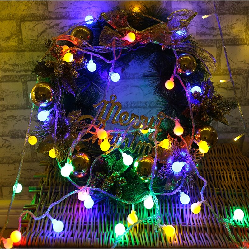 3M 6M 10M Fairy Garland LED Ball String Lights Waterproof for Christmas Tree Wedding Home Indoor Decoration Battery Powered ShopOnlyDeal