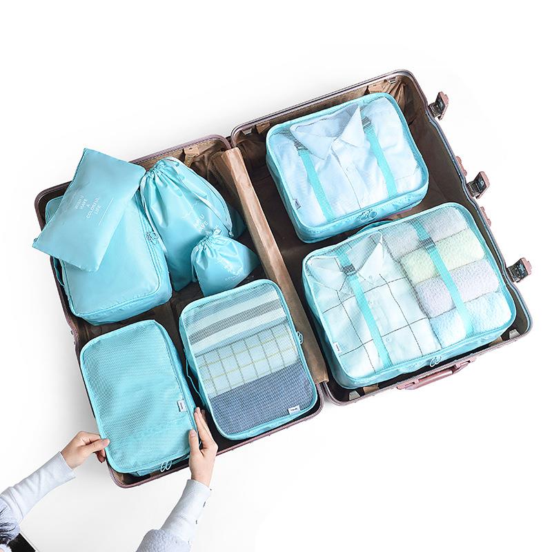 8/7/6 pieces Set Travel Organizer Storage Bags Suitcase Packing Set Storage Cases Portable Luggage Organizer Clothe Shoe Pouch ShopOnlyDeal