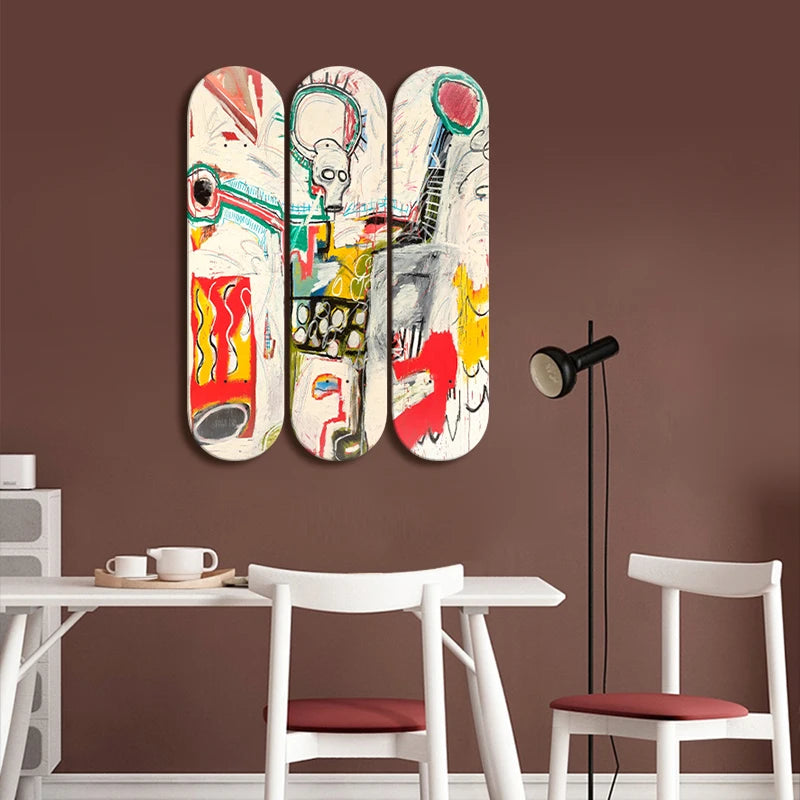 Skate Deck Wall Art Carton Graffiti Decorative Boards Decorated Furnishing Exhibition Skate Board Home Living Room Decoration ShopOnlyDeal