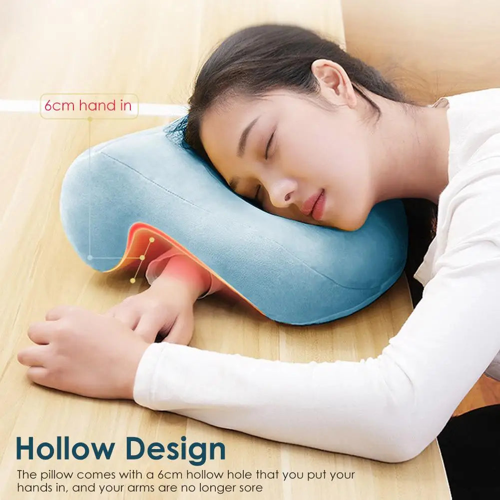 New Slow Rebound Pressure Pillow, Nap Sleeping Pillow Cushion Memory Foam Arched Arm Pillow, Prevent Hand Numb Anti Pressure ShopOnlyDeal