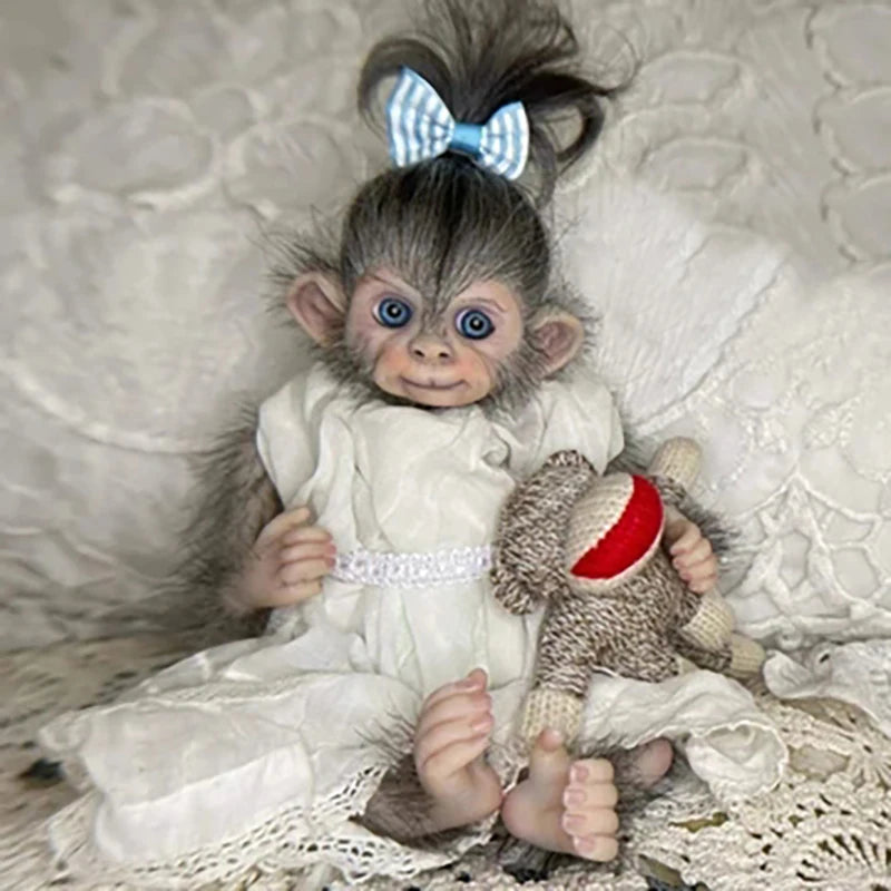 8inch Mini Babys Reborn Doll Kit Anna Banana Cute Monkey DIY Unfinished Doll Parts DIY Reborn Doll Kits Drop Shipping ShopOnlyDeal