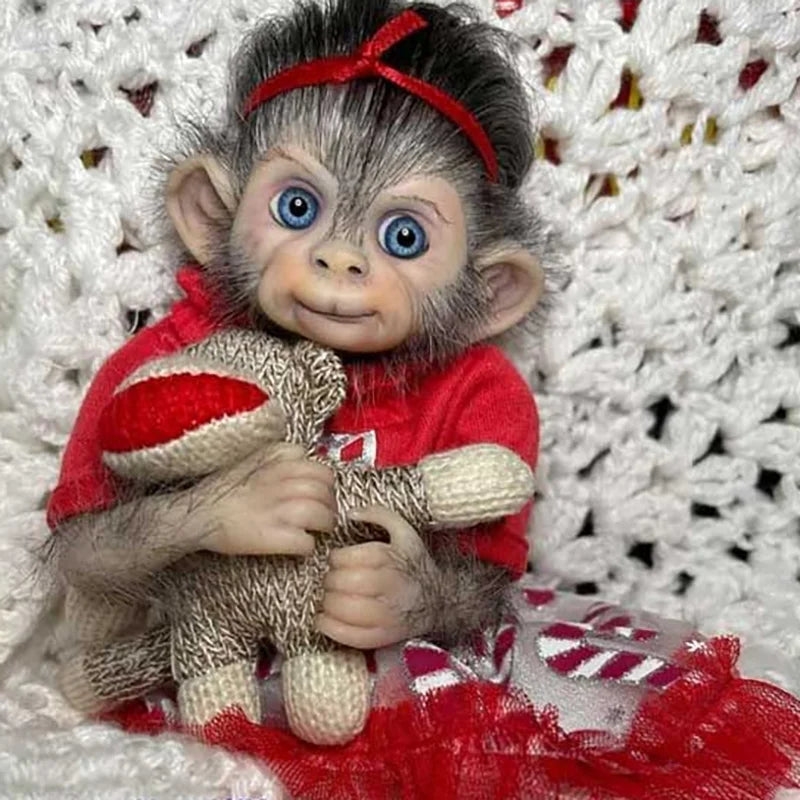 8inch Mini Babys Reborn Doll Kit Anna Banana Cute Monkey DIY Unfinished Doll Parts DIY Reborn Doll Kits Drop Shipping ShopOnlyDeal