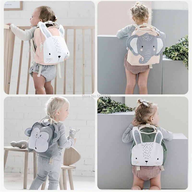 Children Backpack Toddler Kids School Bag Backpack For Baby Kids Cute School bag boy girl light Bag Rabbit Butterfly lion Bag ShopOnlyDeal