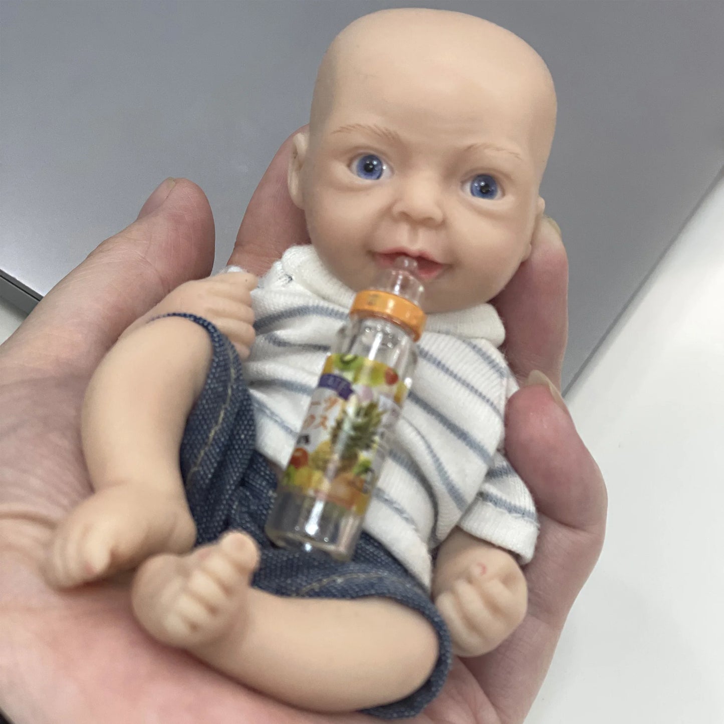 Lovely 6 Inch Palm Newborn Babies Full Body Silicone Boys Reborn Dolls Bebe Reborn Corpo De Silicone Inteiro ShopOnlyDeal