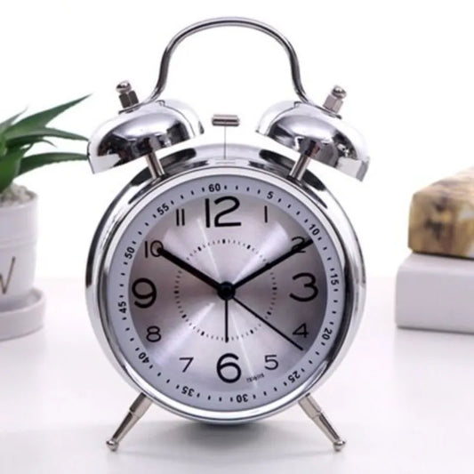 Metal Alarm Clock Student Luminous Mute Creative Simple Bedside Clock ShopOnlyDeal