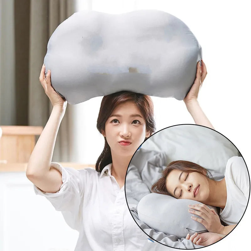 Cloud Sleep Pillow Micro Airball Pillow Addiction 3D Deep Sleeping Neck Head Air Balls Cushion For Egg Pressure Relief Pillows ShopOnlyDeal