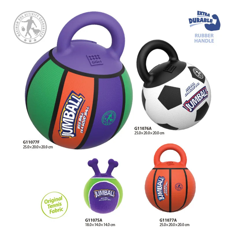 Football Toys for Large Dogs | Pet Training Toys | Inflatable Footballs with Handles | Big Dog Toys | Balls ShopOnlyDeal