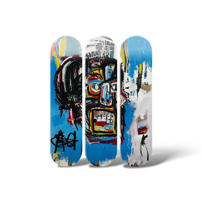 3pcs Skateboard Wall Art Pop Funny Graffiti Skate Deck Mural Collection | Furnish and Decorate for Hanging in Room or Pub Decoration ShopOnlyDeal