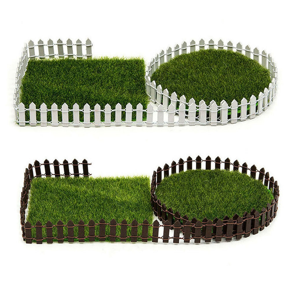 Mini Small Fence Barrier Wooden Craft Fence DIY Garden Kit Plant Flower Potted Landscape Decor Accessories Miniature Terrarium ShopOnlyDeal