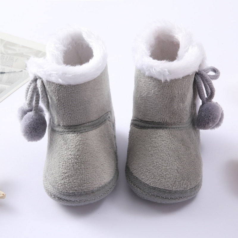 Spring Winter Warm Newborn Boots 1 Year baby Girls Boys Shoes Toddler Soft Sole Fur Snow Boots 0-18M ShopOnlyDeal