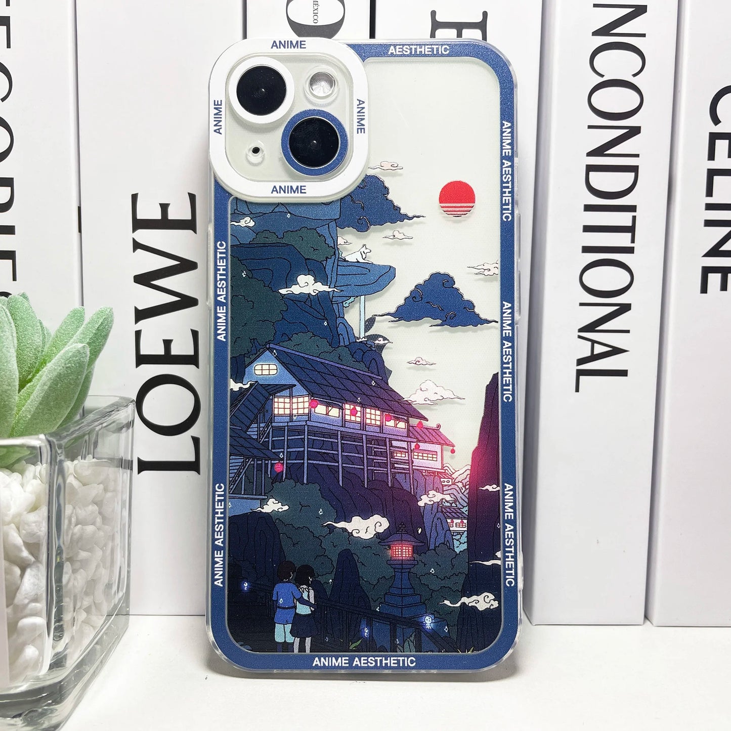 HD Printing Cute Japanese Anime Aesthetic Phone Case | For iPhone 15, 14, 13, 12, 11 Pro Max, Mini XS, X, XR, SE, 7, 8 Plus | Clear Soft Cover ShopOnlyDeal