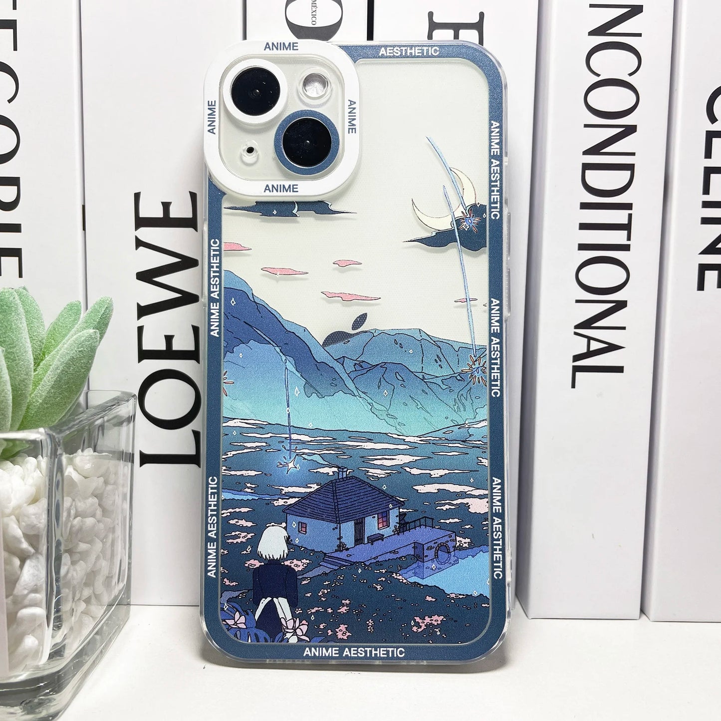 HD Printing Cute Japanese Anime Aesthetic Phone Case | For iPhone 15, 14, 13, 12, 11 Pro Max, Mini XS, X, XR, SE, 7, 8 Plus | Clear Soft Cover ShopOnlyDeal