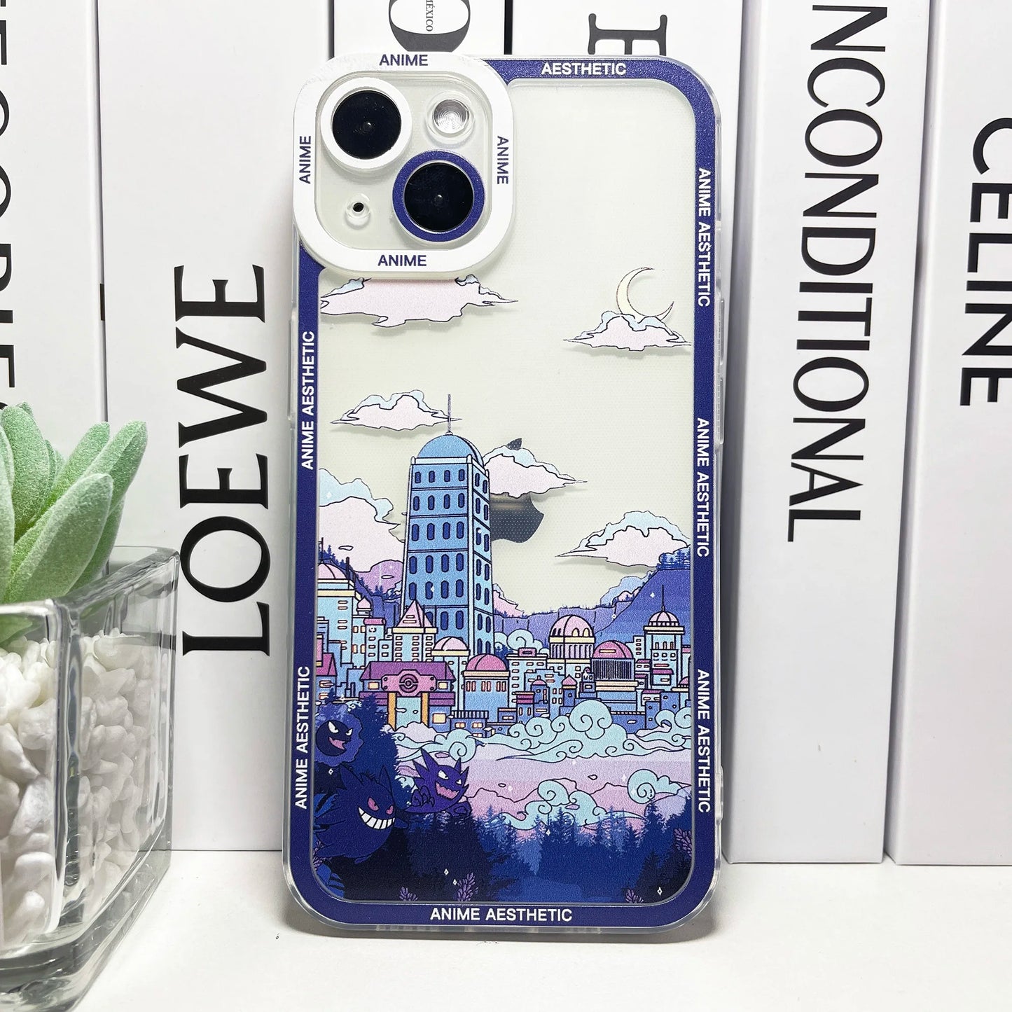 HD Printing Cute Japanese Anime Aesthetic Phone Case | For iPhone 15, 14, 13, 12, 11 Pro Max, Mini XS, X, XR, SE, 7, 8 Plus | Clear Soft Cover ShopOnlyDeal