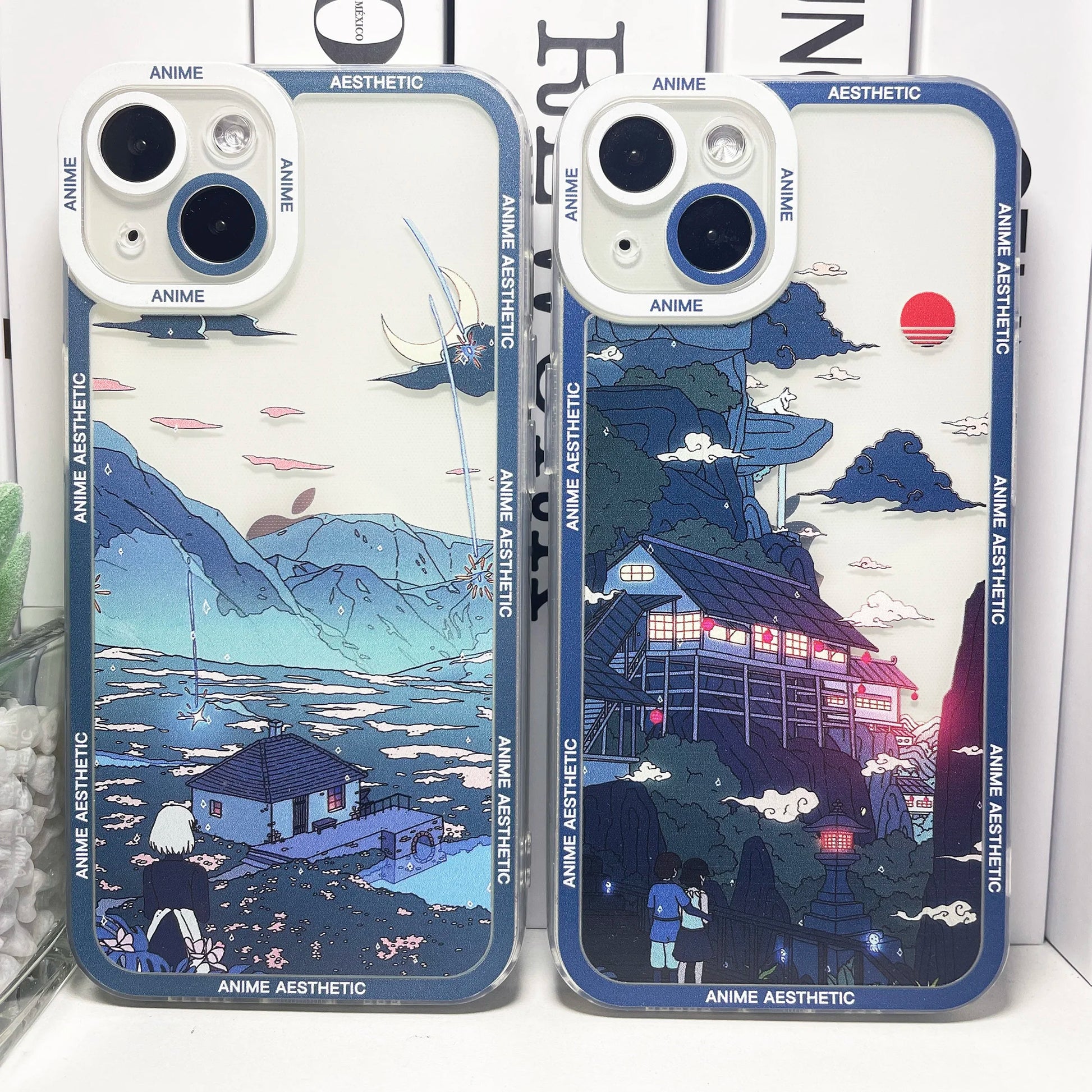 HD Printing Cute Japanese Anime Aesthetic Phone Case | For iPhone 15, 14, 13, 12, 11 Pro Max, Mini XS, X, XR, SE, 7, 8 Plus | Clear Soft Cover ShopOnlyDeal