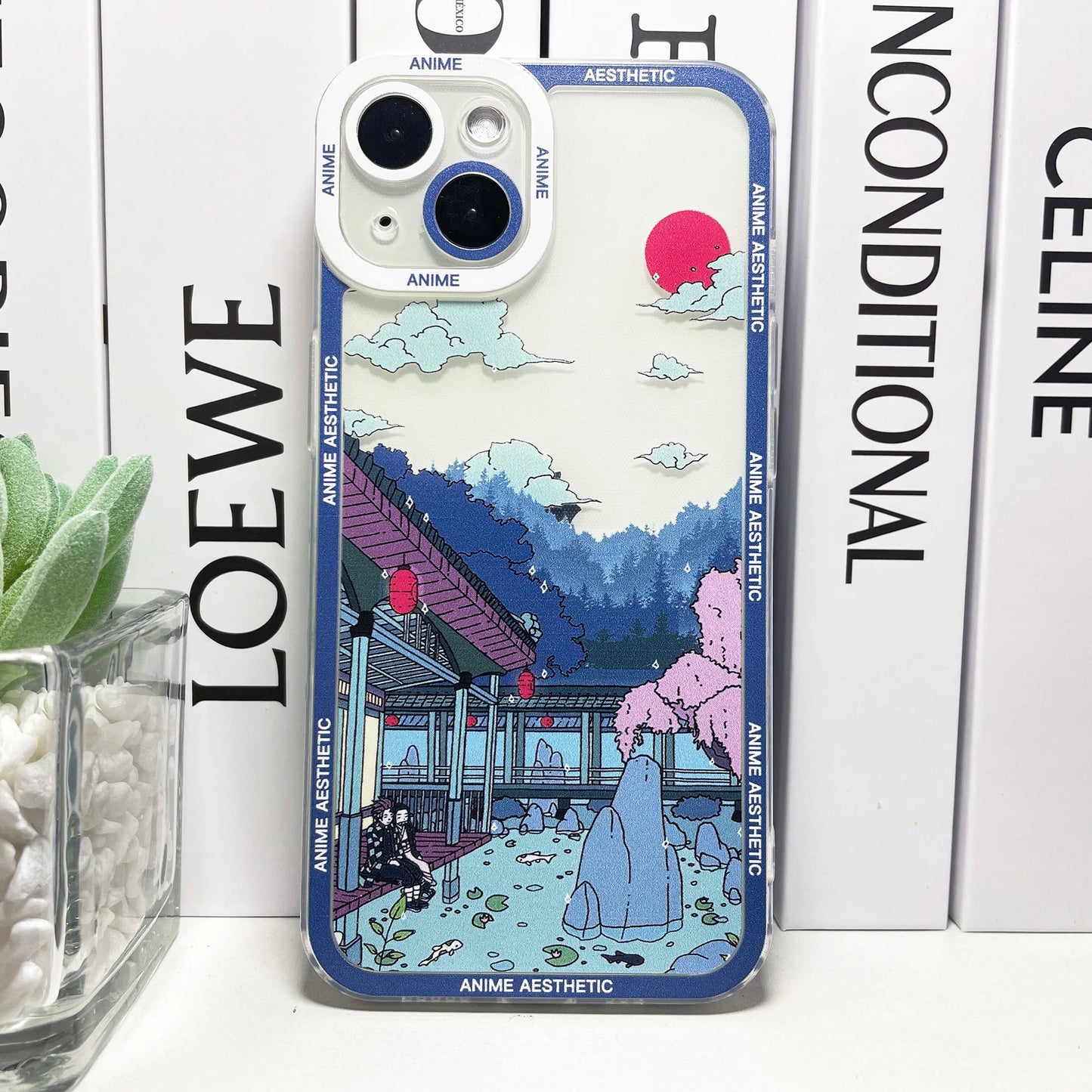 HD Printing Cute Japanese Anime Aesthetic Phone Case | For iPhone 15, 14, 13, 12, 11 Pro Max, Mini XS, X, XR, SE, 7, 8 Plus | Clear Soft Cover ShopOnlyDeal