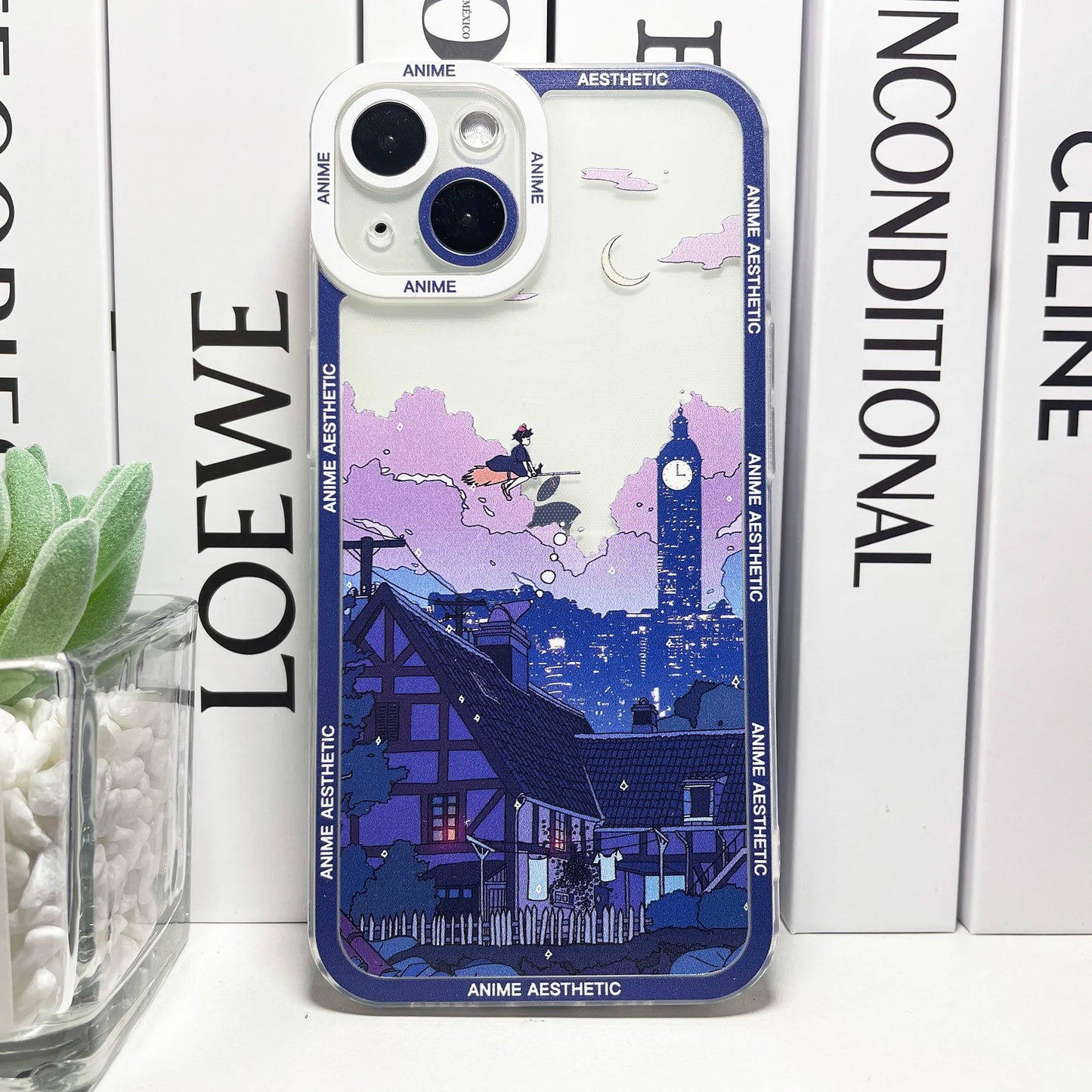 HD Printing Cute Japanese Anime Aesthetic Phone Case | For iPhone 15, 14, 13, 12, 11 Pro Max, Mini XS, X, XR, SE, 7, 8 Plus | Clear Soft Cover ShopOnlyDeal