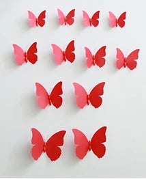 12Pcs 3D Magnet Butterflies Wall Stickers Butterfly Outdoor Bedroom Living Room Home Decor Fridage Decals For Wedding Decoration ShopOnlyDeal