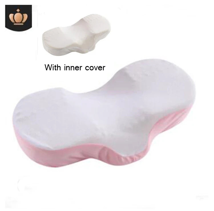 High Quality Memory Foam Anti Wrinkle Pillow Ergonomic Curve Improve Sleeping Pillows Perfect Concave Headrest Neck Support ShopOnlyDeal