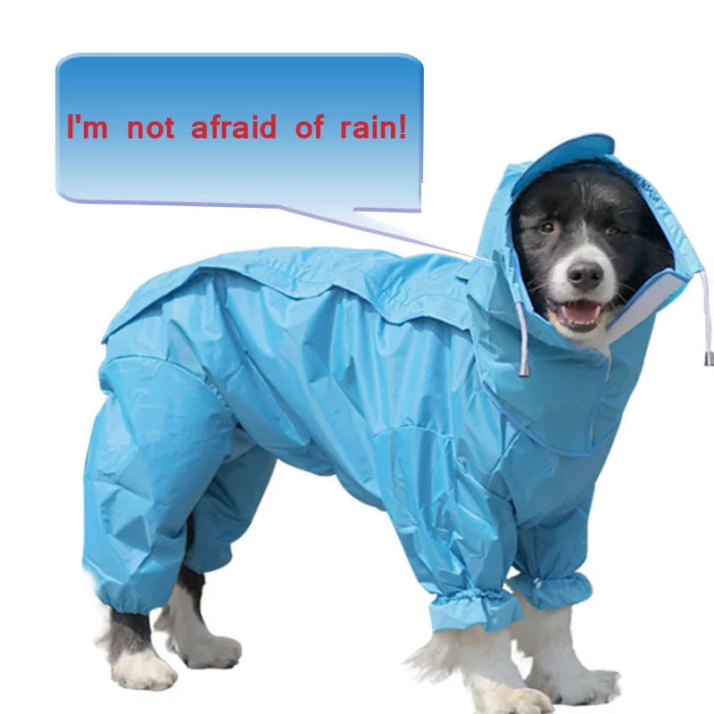 Dog Raincoat Clothes Waterproof Rain Jumpsuit For Big Medium Small Dogs Golden Retriever Outdoor Pet Clothing Coat ShopOnlyDeal