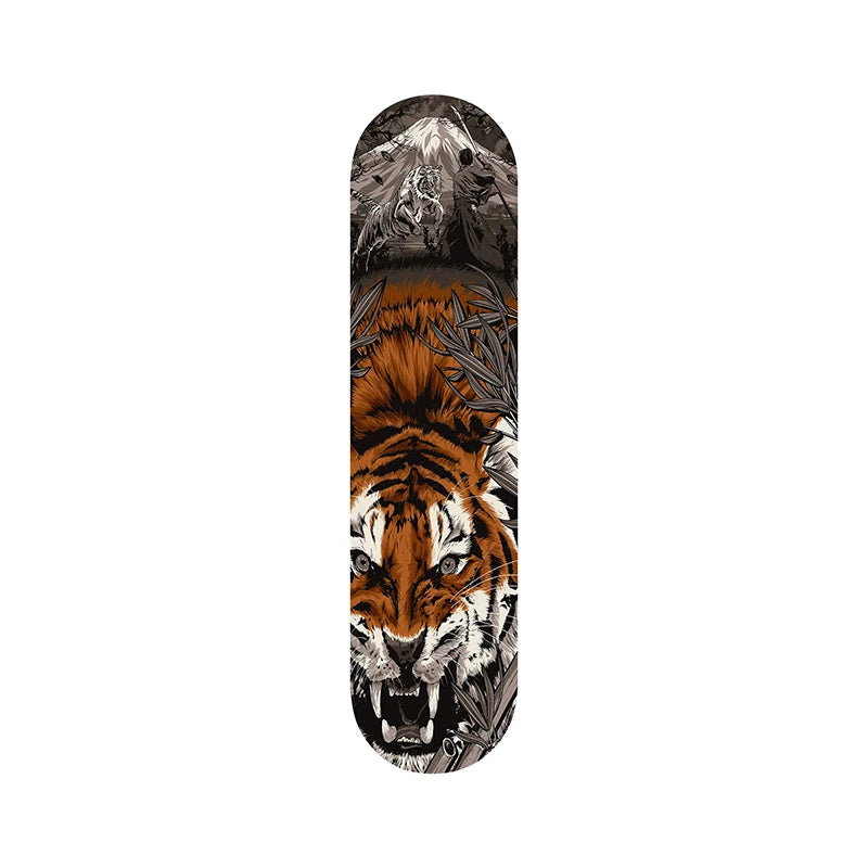 Japanese Samurai Ukiyoe Tiger Decorative Skateboard Art Collection | Skate Deck Wall Art for Bar Pub Club Men Cave Home Decor ShopOnlyDeal