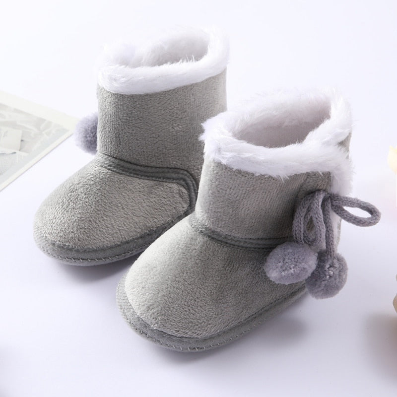 Spring Winter Warm Newborn Boots 1 Year baby Girls Boys Shoes Toddler Soft Sole Fur Snow Boots 0-18M ShopOnlyDeal