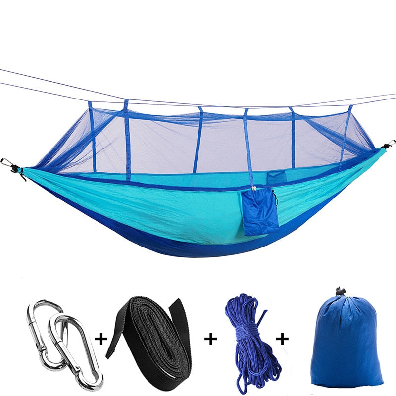 Sleeping Swing with Anti-Mosquito Parachute Cloth: Double 210T Nylon Aerial Camping Tent and Outdoor Mosquito Net Hammock ShopOnlyDeal