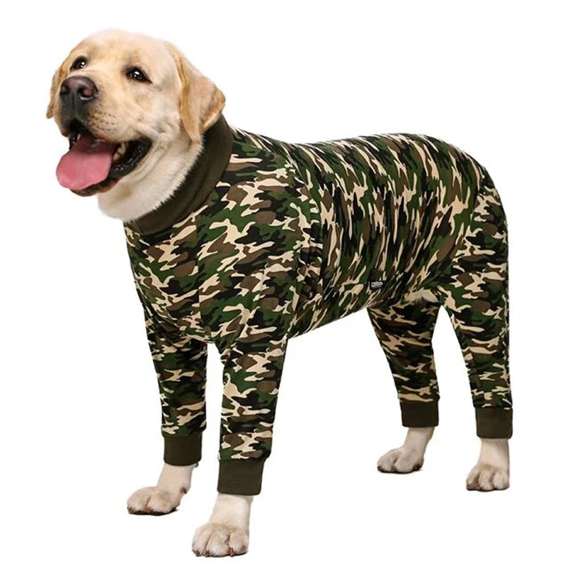 Dog Pajamas for Medium Large Dogs Soft Cozy Dog Clothes Jumpsuit Full Covered Belly Pet Recovery Suit for Girl Boy Dogs Cuttable ShopOnlyDeal