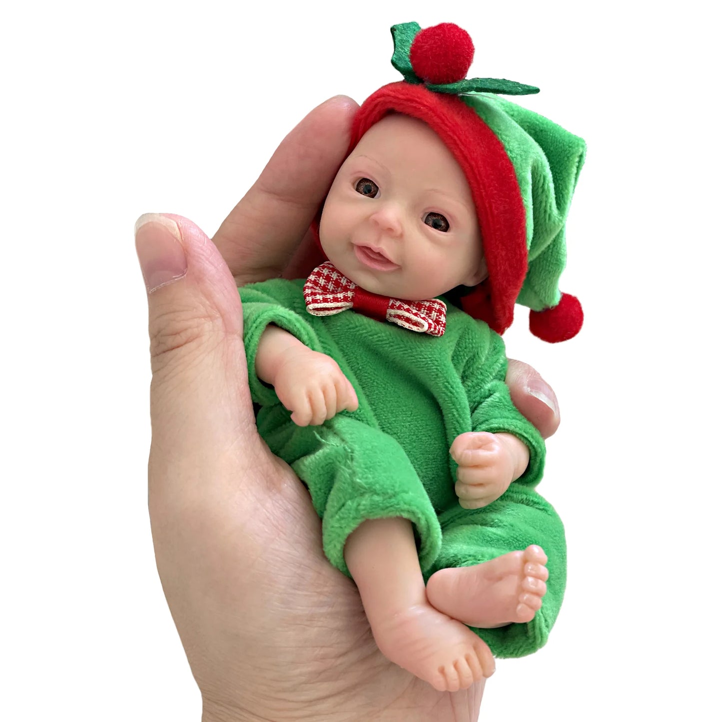 Lovely 6 Inch Palm Newborn Babies Full Body Silicone Boys Reborn Dolls Bebe Reborn Corpo De Silicone Inteiro ShopOnlyDeal