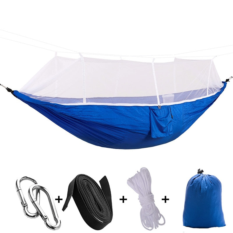 Sleeping Swing with Anti-Mosquito Parachute Cloth: Double 210T Nylon Aerial Camping Tent and Outdoor Mosquito Net Hammock ShopOnlyDeal