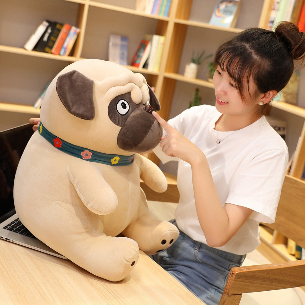 1PC 35-60CM New Shapi Dogs Doll Stuffed Simulation Plush Pug Lovely Puppy Pet Toy Plush Animal Toy Boys Birthday Kids ShopOnlyDeal