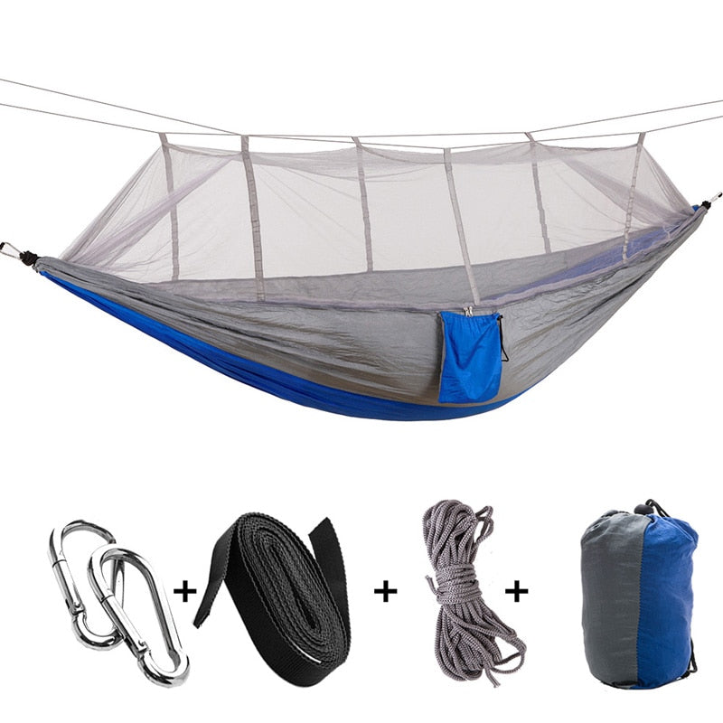 Sleeping Swing with Anti-Mosquito Parachute Cloth: Double 210T Nylon Aerial Camping Tent and Outdoor Mosquito Net Hammock ShopOnlyDeal