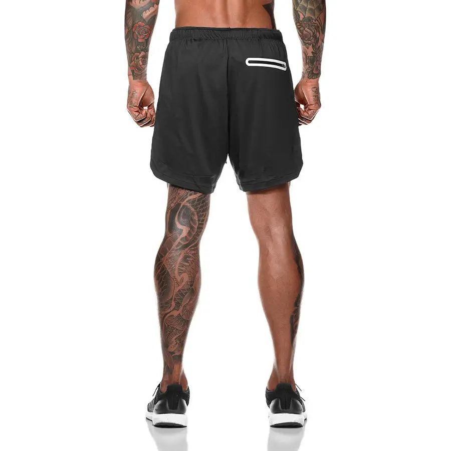 2024 New Jogging Shorts for Men | 2 in 1 Sports Shorts | Fitness Bodybuilding Workout | Quick Dry Beach Shorts | Running Shorts Men ShopOnlyDeal