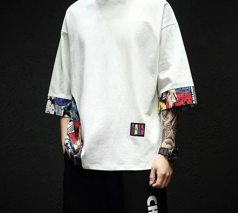 Half Sleeve Linen Cotton T-Shirt for Men | Harajuku Tee Shirt | Summer Streetwear | Hip Hop 5XL | 2024 Summer New Arrivals ShopOnlyDeal