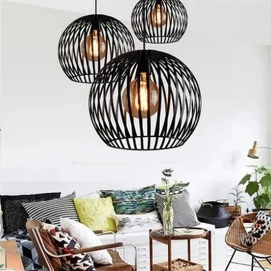 Nordic Creative Simple Pendant Lamps Vintage Industrial Style Iron Pendant Lights for Restaurant Bar Cafes Living Room Lights ShopOnlyDeal