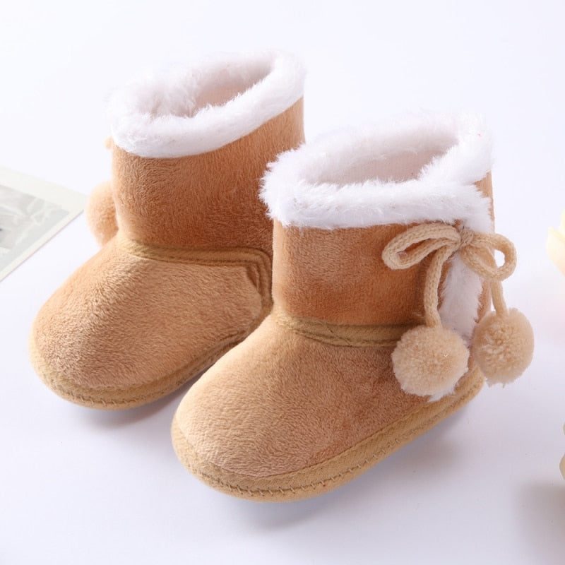 Spring Winter Warm Newborn Boots 1 Year baby Girls Boys Shoes Toddler Soft Sole Fur Snow Boots 0-18M ShopOnlyDeal