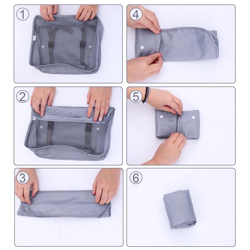 8/7/6 pieces Set Travel Organizer Storage Bags Suitcase Packing Set Storage Cases Portable Luggage Organizer Clothe Shoe Pouch ShopOnlyDeal