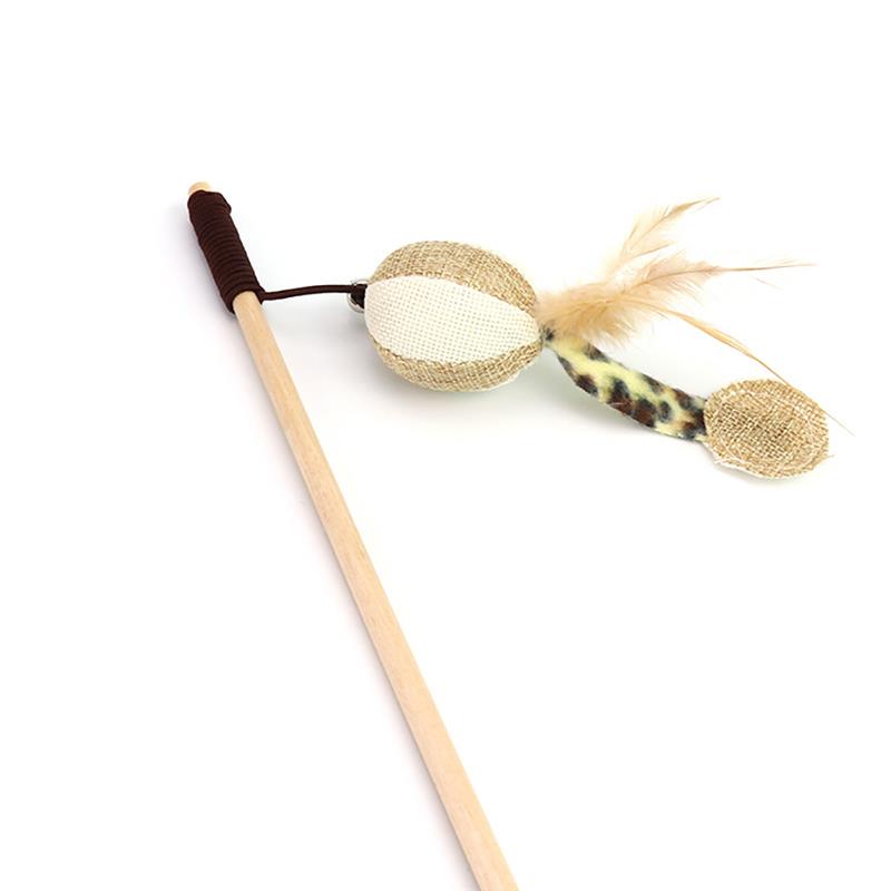 Legendog 1pc Cat Stick Toy Wooden Rod Small Bell Decor Cat Teaser Play Toy Cat Wand For Cat Pet Supplies Cat Favors Random Style ShopOnlyDeal