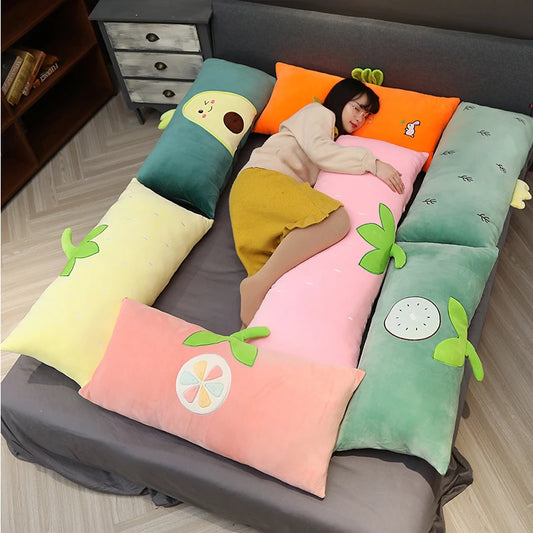 Cute Soft Fruit Square Pillow Avocado Strawberry Carrot Pineapple Grapefruit Kiwi Cactus Plush Toys Funny Gift Sofa Seat Cushion ShopOnlyDeal