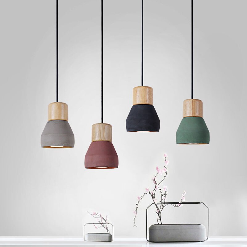 Modern simplicity LED E27 Pendant light Lighting nordic simplicity Hanging Lights Home improvement concrete decoration Pendant l ShopOnlyDeal