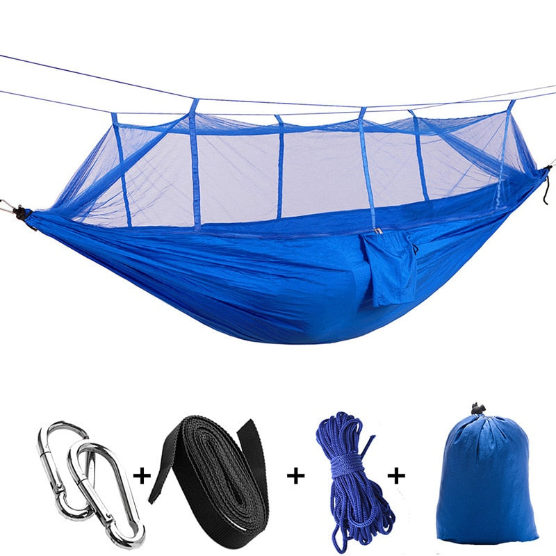 Sleeping Swing with Anti-Mosquito Parachute Cloth: Double 210T Nylon Aerial Camping Tent and Outdoor Mosquito Net Hammock ShopOnlyDeal