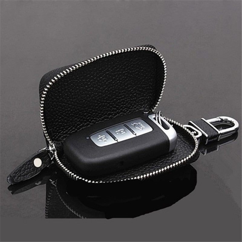 PU Leather Car Key Wallets Men Key Holder Housekeeper Keys Organizer Women Keychain Covers Zipper Key Case Bag Pouch Purse ShopOnlyDeal