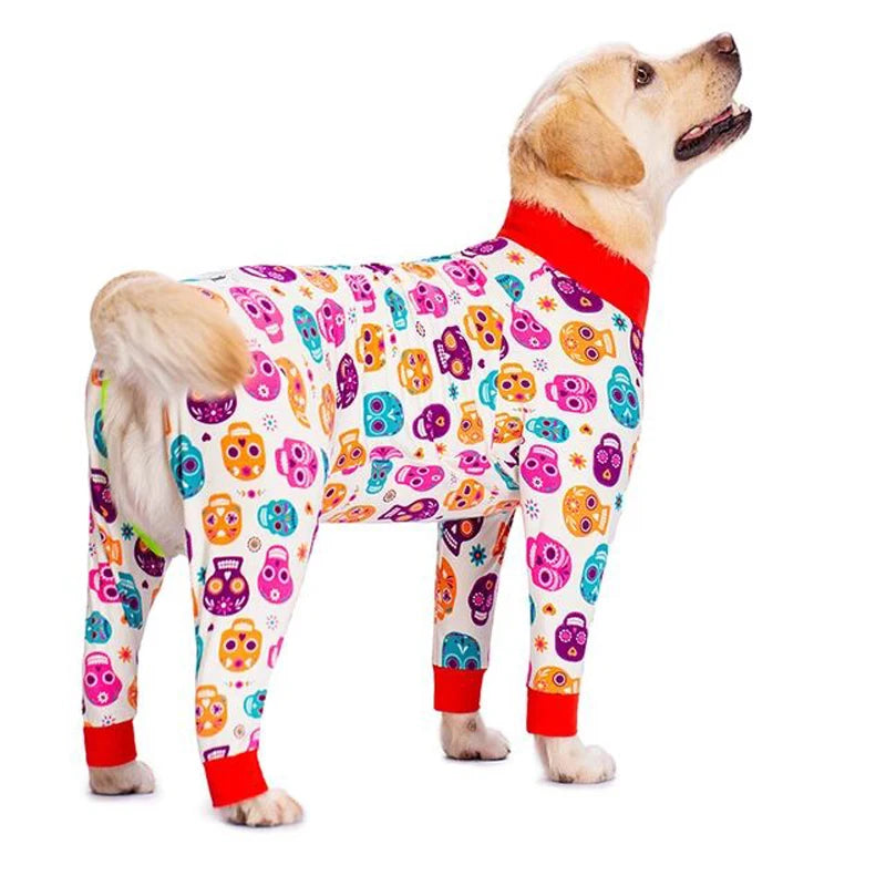 Dog Pajamas for Medium Large Dogs Soft Cozy Dog Clothes Jumpsuit Full Covered Belly Pet Recovery Suit for Girl Boy Dogs Cuttable ShopOnlyDeal