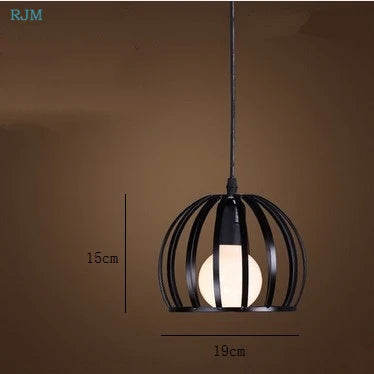 Nordic Creative Simple Pendant Lamps Vintage Industrial Style Iron Pendant Lights for Restaurant Bar Cafes Living Room Lights ShopOnlyDeal