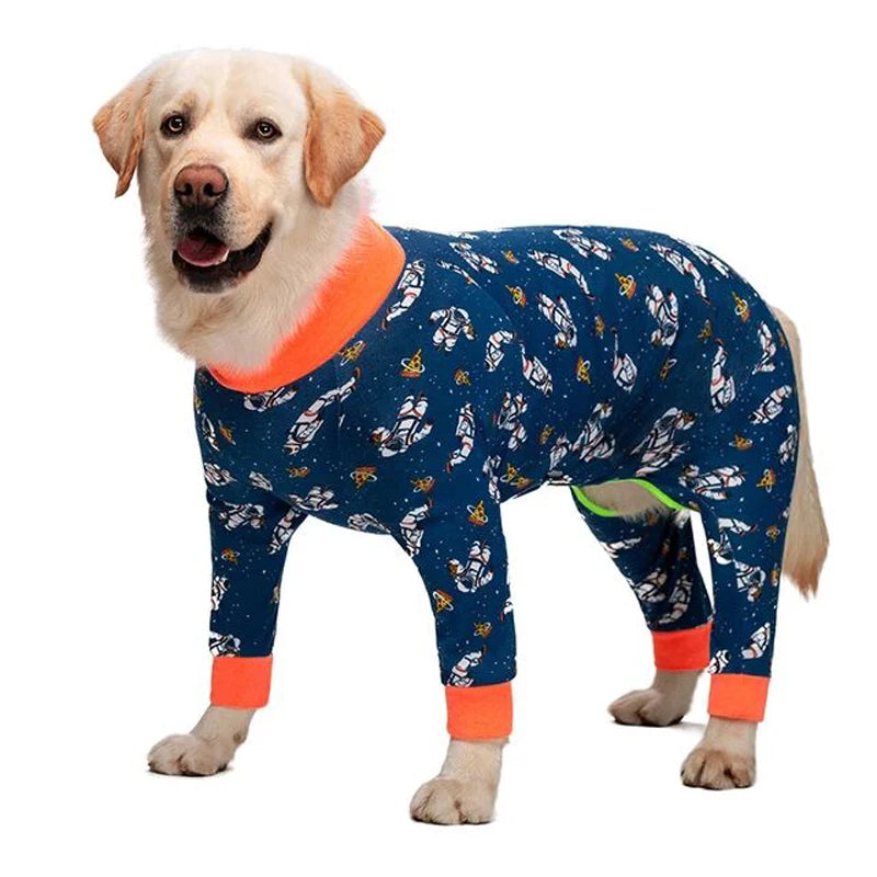 Dog Pajamas for Medium Large Dogs Soft Cozy Dog Clothes Jumpsuit Full Covered Belly Pet Recovery Suit for Girl Boy Dogs Cuttable ShopOnlyDeal