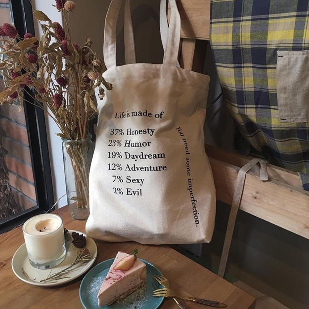 Women Canvas Shoulder Bag Alice In Wonderland Shopping Bags Students Book Bag Cotton Cloth Handbags Tote Bags for Girls Bolsos ShopOnlyDeal