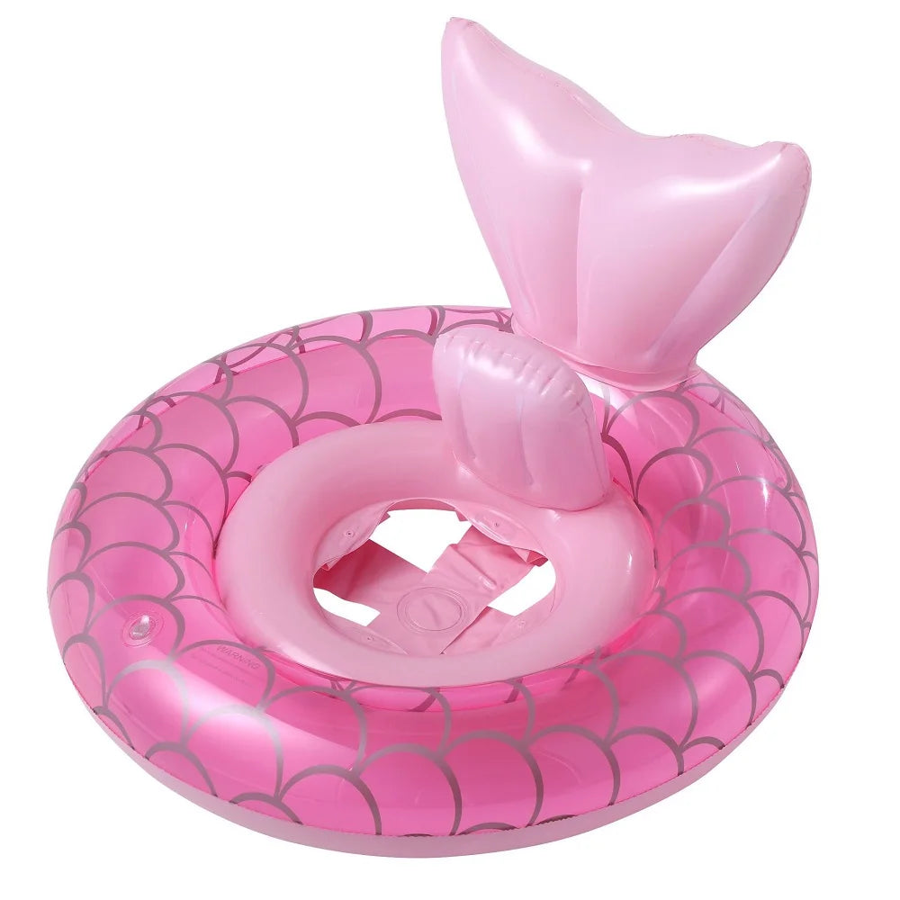 Children's Mermaid Inflatable Swimming Ring | Floating Bed Swim Circle | Baby Seat Swimming Seat | Summer Pool Party Toy ShopOnlyDeal