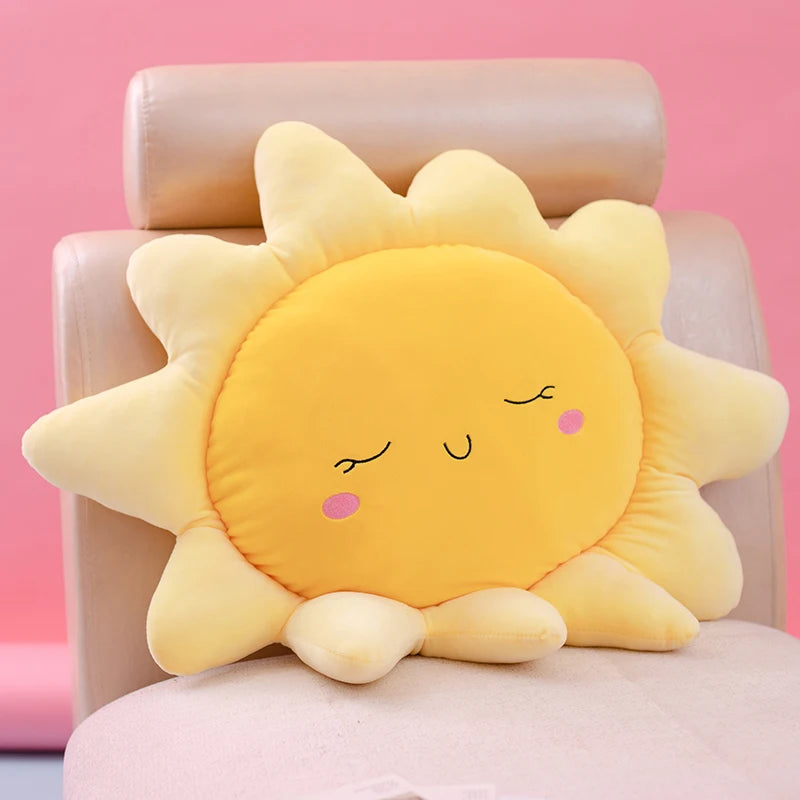 Cute Sun Cloud Plush Pillow Stuffed Soft Creative Plush Sun Cloud Toy Car Pillow Home Decor Kids Toys ShopOnlyDeal