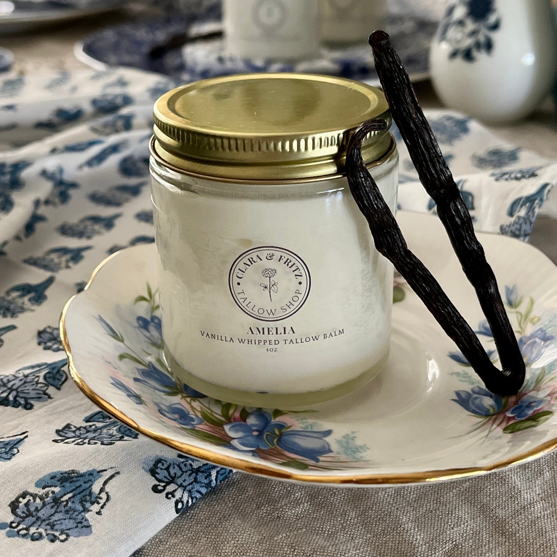 Amelia Vanilla Whipped Tallow Balm Clara & Fritz Tallow Shop