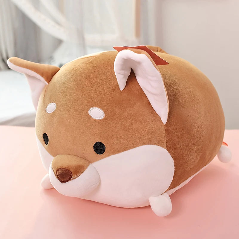 Kawaii  Animal Sweet Fat Fat Dinosaur Pig Shiba Inu Dog Plush Toy Soft Cartoon Elephant Stuffed Doll Baby Pillow Gift 35/45cm ShopOnlyDeal