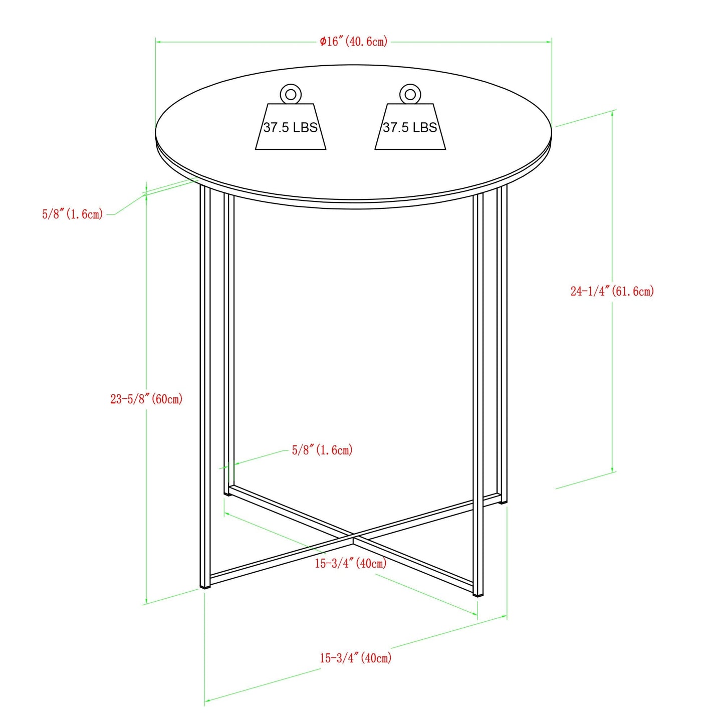 Alissa Modern Glam Coffee Table and Side Table Set Walker Edison